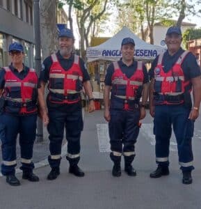 Anche alla festa del pesce la presenza rassicurante dei volontari dell’Arma