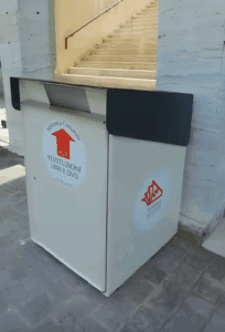 Box per la raccolta dei libri in biblioteca attivo 24 ore su 24 