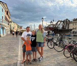 Una famiglia di blogger polacchi in visita a Cesenatico