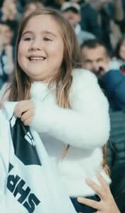 Una bimba di Cesenatico diventa “testimonial” del Cesena Calcio