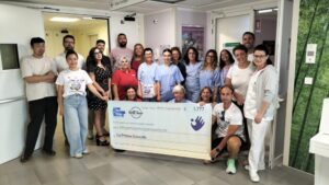 Il Bim Triathlon consegna un assegno da 1777 euro al TIN dell’Ospedale “Infermi”
