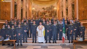 San Matteo, anche le Fiamme Gialle di Cesenatico in cattedrale a Forlì