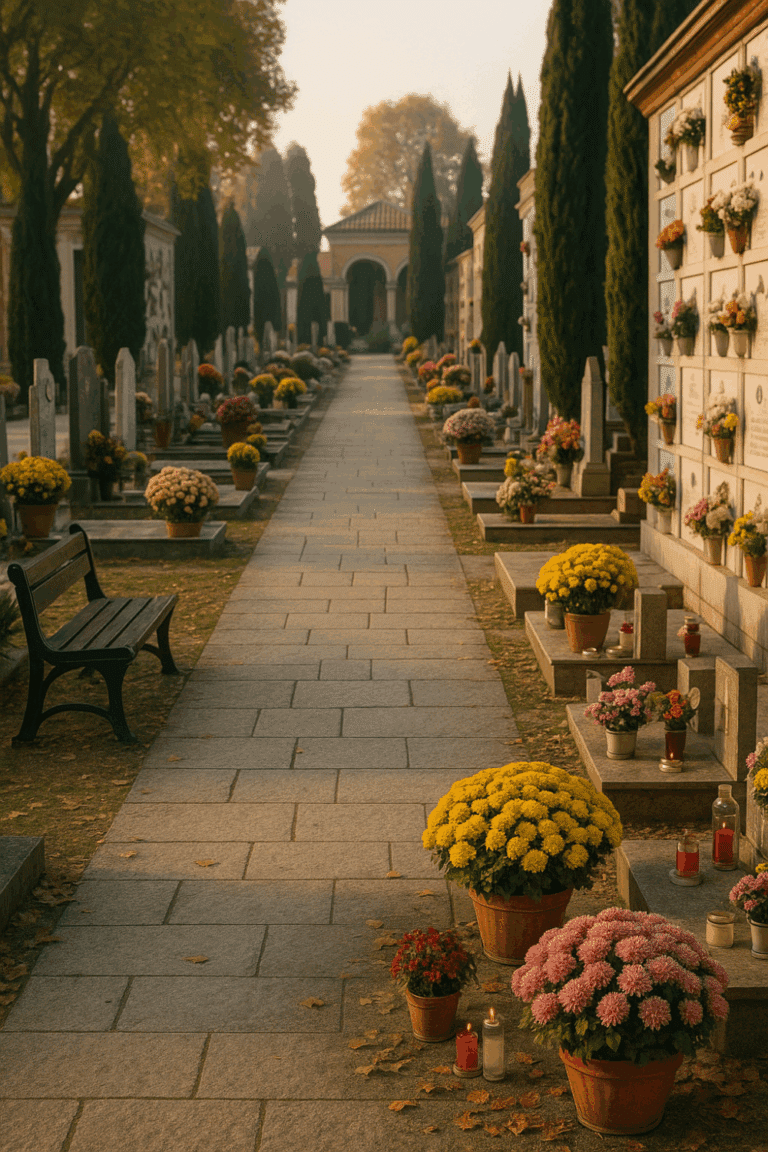 Albero pericolante nel cimitero, il Comune dispone l’abbattimento