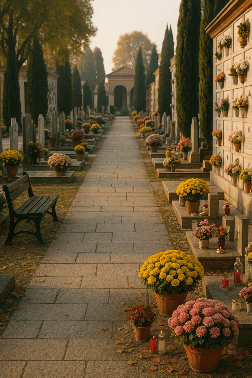 Albero pericolante nel cimitero, il Comune dispone l’abbattimento