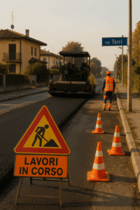 Riasfaltatura a Bagnarola: al via i lavori nelle vie Torri, Pisciatello e Cesenatico