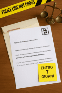 DAZN, stretta sul “pezzotto”: raccomandate ai multati e 500€ per chiudere la partita