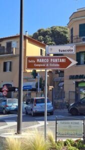 Sui Castelli Romani una salita intitolata a Pantani