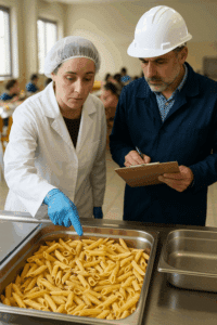 Controlli nelle mense scolastiche dopo sospetta contaminazione di larve nella pasta
