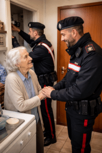 I Carabinieri soccorrono un’anziana rimasta al freddo a Natale e ripristinano luce e riscaldamento
