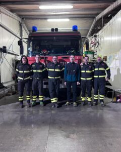 Vigilia di Natale, il saluto del sindaco ai Vigili del Fuoco Volontari