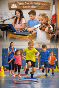 Il Primo Circolo Didattico di Cesenatico cresce tra movimento e musica