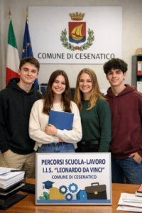 Percorsi scuola-lavoro: concluso in Comune il primo ciclo con 4 studenti del “Leonardo da Vinci”