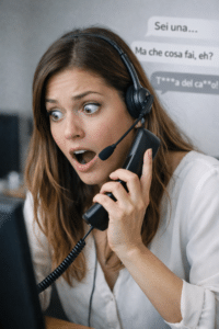 Insulti sessisti contro la centralinista del call center, ora scattano le vie legali