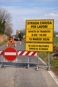 Via Fossalta chiusa al traffico per lavori di manutenzione