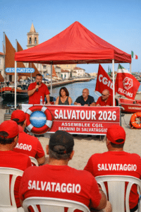 Cesenatico al centro del “Salvatour 2026”: la Cgil chiama a raccolta i bagnini di salvataggio