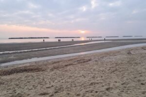 La bassa marea riporta a riva il rito delle poverazze e dei cannolicchi