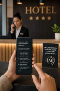 Hotel e intelligenza artificiale: “Se non sei nella risposta, non esisti”