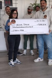 Focarina di Gatteo Mare: le “Vecchie Spugne” donano 7.494 euro all’Isola di Nicole
