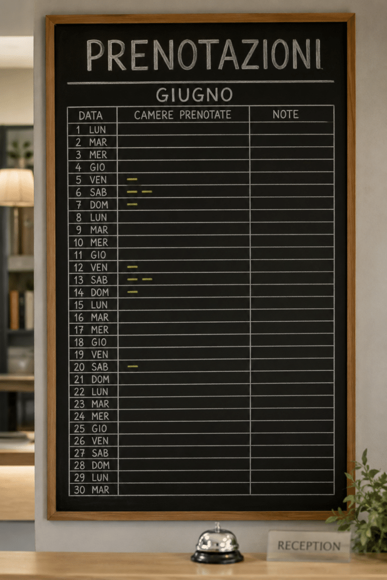 Poche prenotazioni nel mese di giugno? Niente panico…
