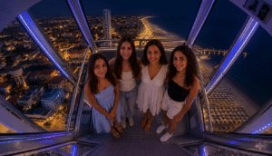 Foto esclusive sulla ruota panoramica: ieri sera il debutto ufficiale dell’IA