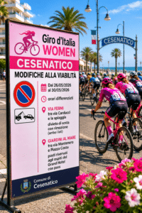 Giro d’Italia Women, Cesenatico si prepara alla partenza: cambia la viabilità