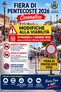 Fiera di Pentecoste, rivoluzione traffico a Cesenatico: chiusure e divieti per due giorni