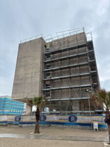 Ex colonia Santa Monica, il cantiere cambia già il volto del lungomare