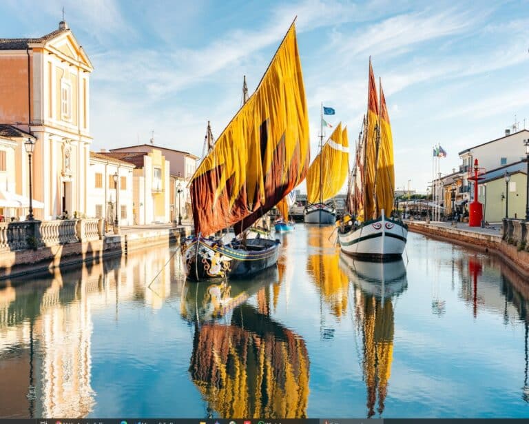 Cesenatico sul desktop: lo scatto del Porto Canale che fa il giro dei Pc di tutto il mondo