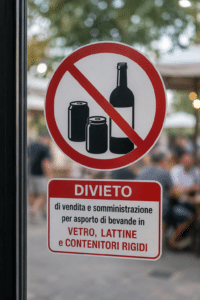 Notte Rosa, stop a vetro e lattine in piazza Costa: divieti per due serate