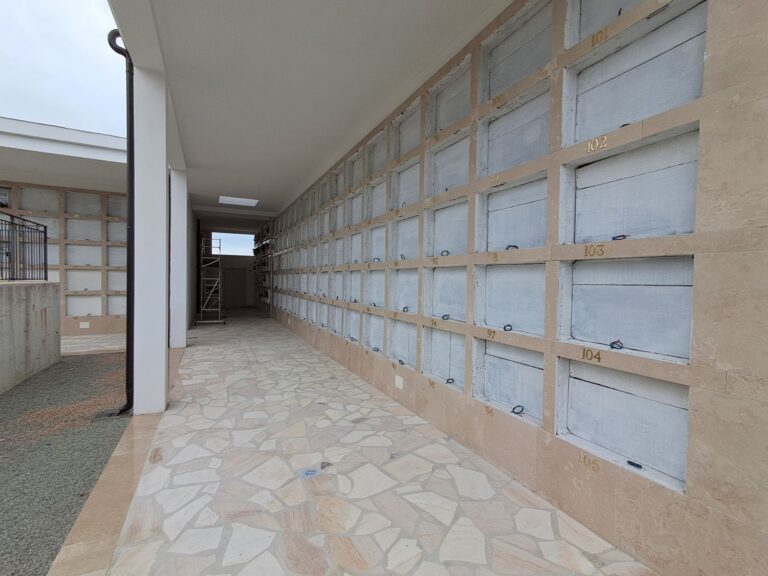 Cimitero di Sala, conclusi i lavori: realizzati 105 loculi