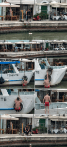 Telefonino nel porto, turista si tuffa e si improvvisa sub
