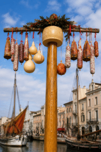 Cuccagna sul porto, il Comune compra strutto, salami e formaggi
