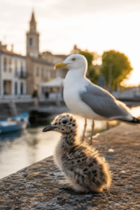 Il caldo spinge i piccoli gabbiani giù dai tetti: Cesenatico si scopre nursery e… camposanto