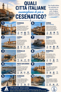 Quali città italiane assomigliano di più a Cesenatico?
