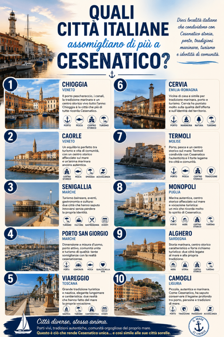 Quali città italiane assomigliano di più a Cesenatico?