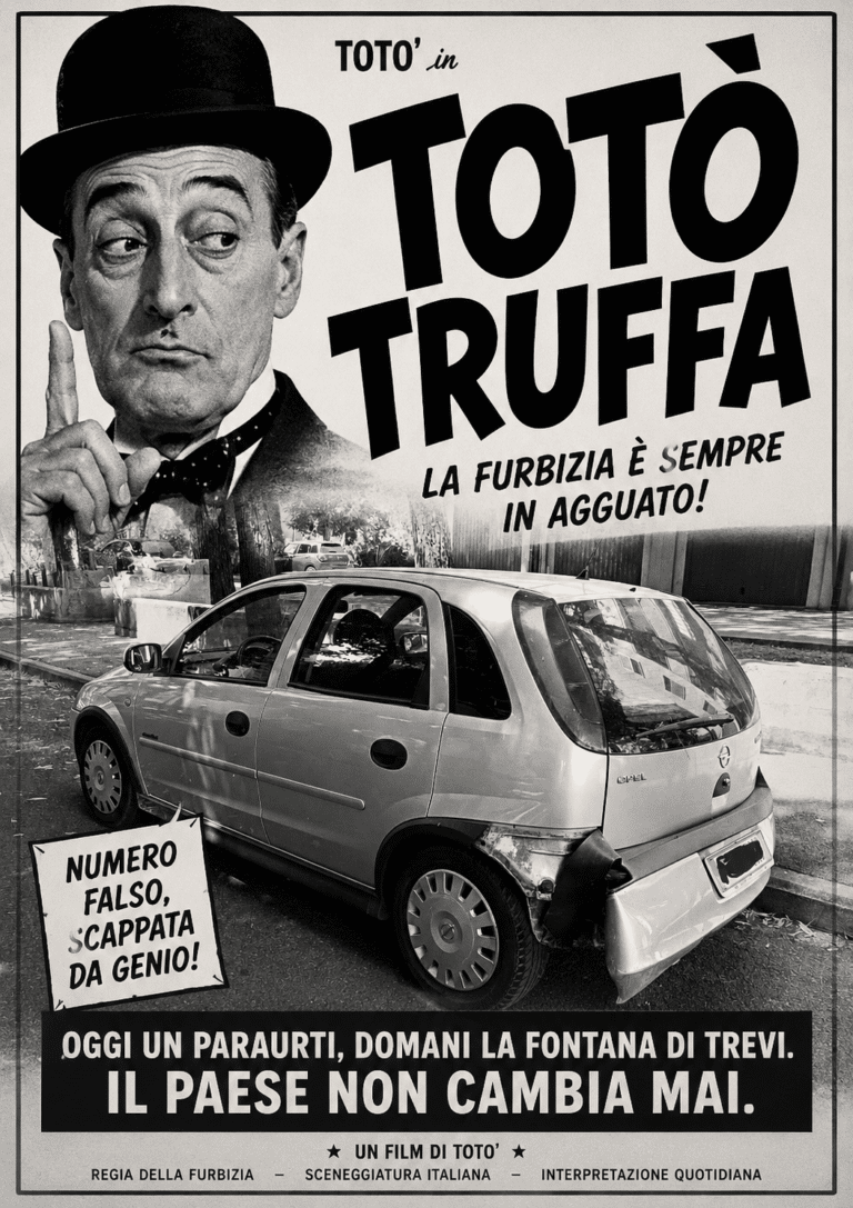 Gli ammacca l’auto e gli lascia sul cruscotto il numero di telefono falso