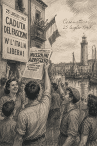 25 luglio 1943, il giorno in cui anche Cesenatico credette che la guerra fosse finita