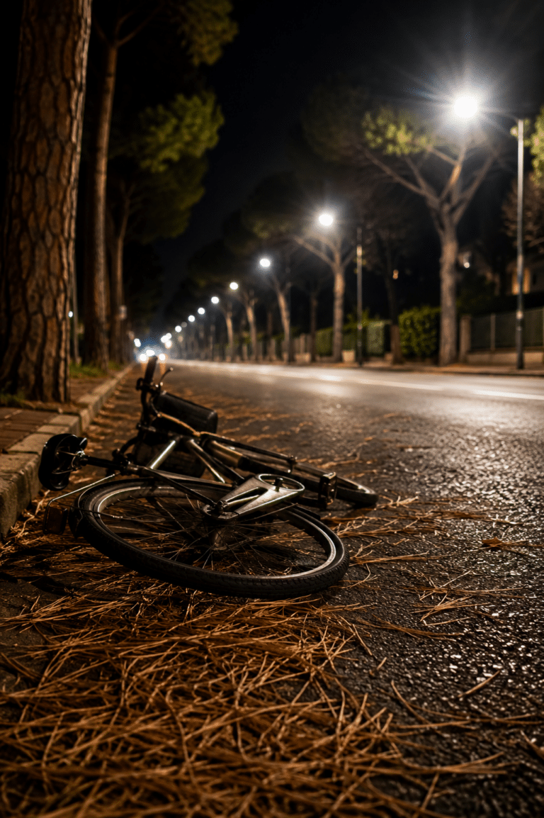 Scivola sugli aghi di pino e cade dalla bici: donna in ospedale