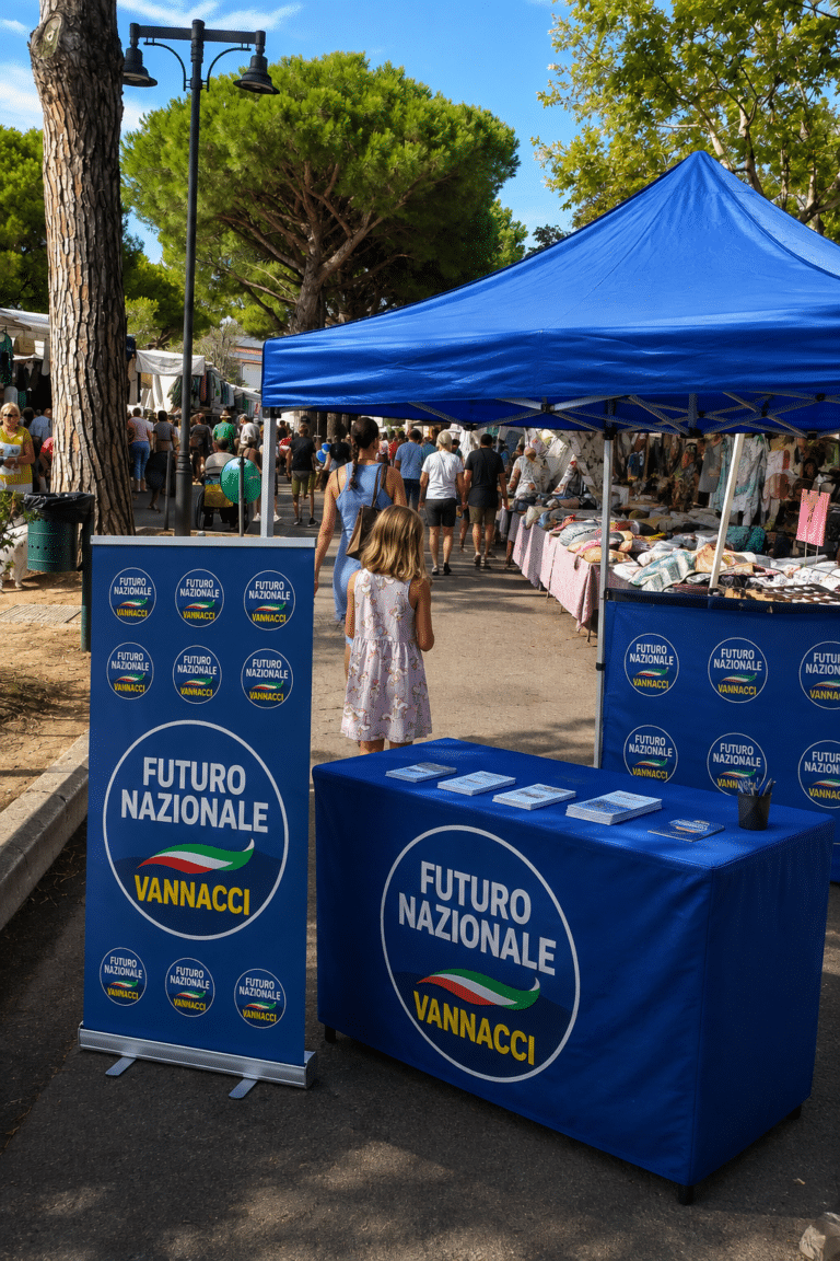 Futuro Nazionale sbarca a Cesenatico: oggi al mercato il debutto dei seguaci di Vannacci