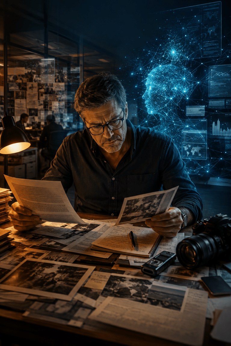 L’intelligenza artificiale crea la copertina, non la notizia