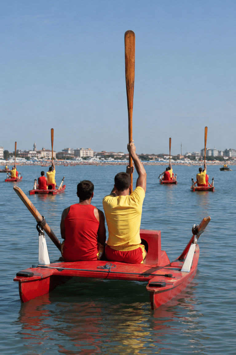 Giornata del Balneare, da Cesenatico un remo alzato verso il cielo