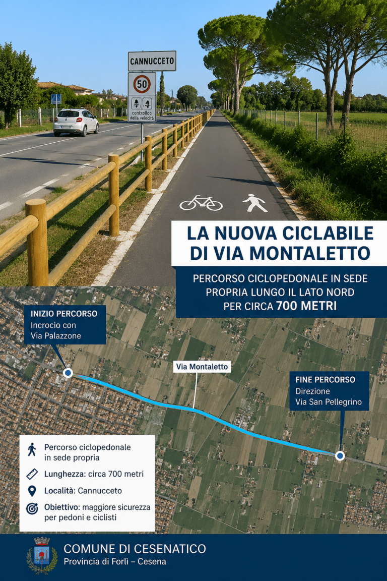 Cannucceto, primo passo per la nuova ciclopedonale lungo via Montaletto