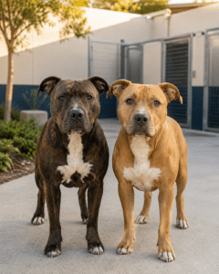 Due pitbull di Savignano accolti nel nuovo canile di Cesenatico