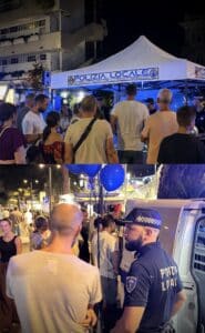 La Polizia Locale scende in strada: folla e sorrisi ieri sera in Viale Carducci