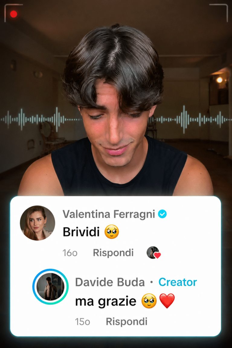 I complimenti social di Valentina Ferragni a Davide Buda: “Brividi”