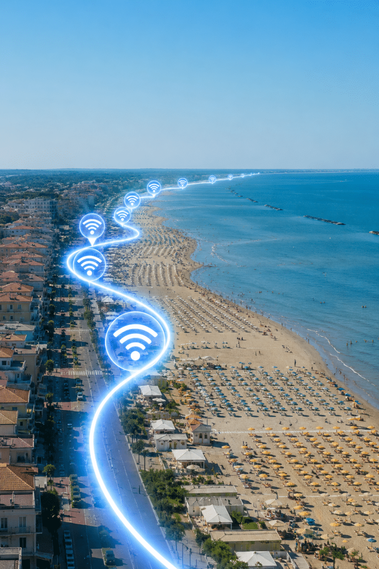 Wi-Fi gratuito sulla costa, 2.455 euro per garantire il servizio fino a fine anno