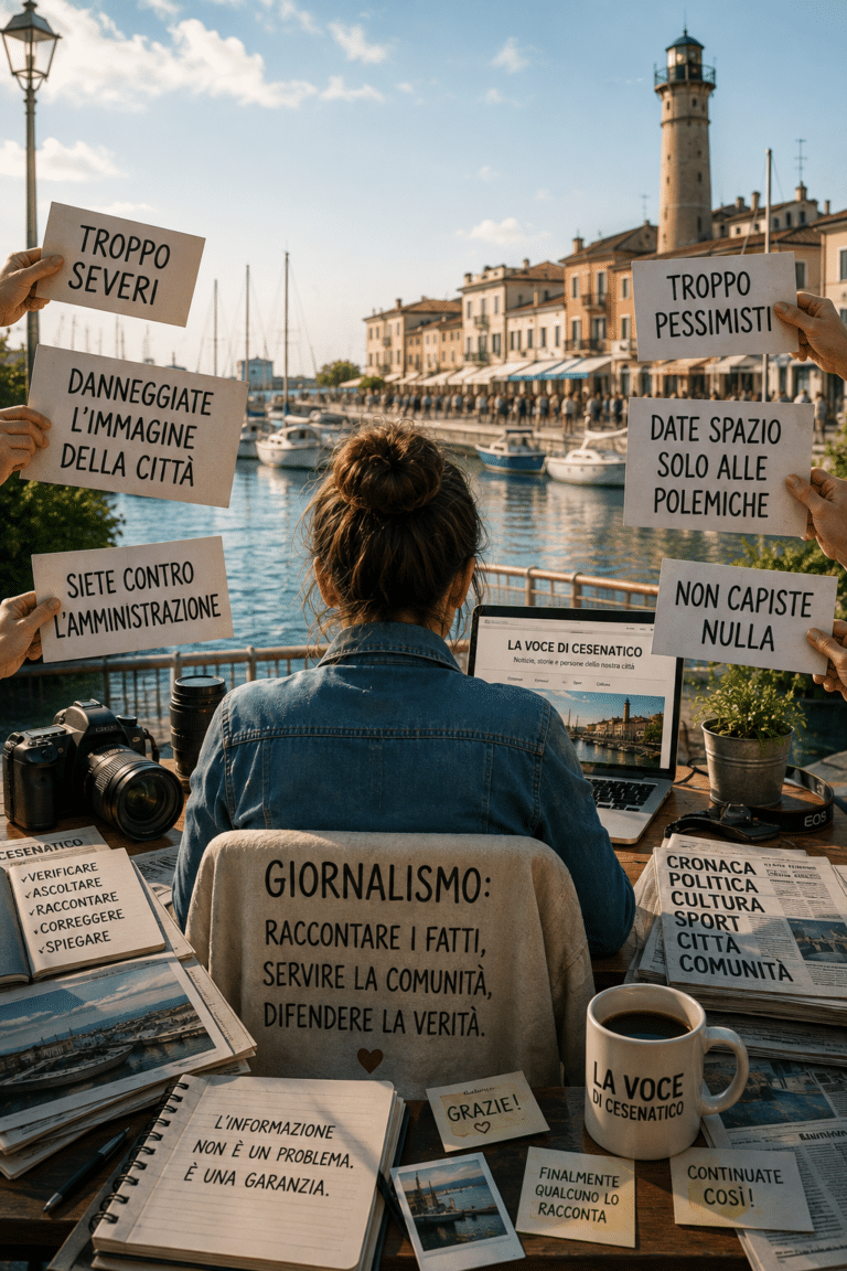 Ma quant’è difficile fare giornalismo a Cesenatico…