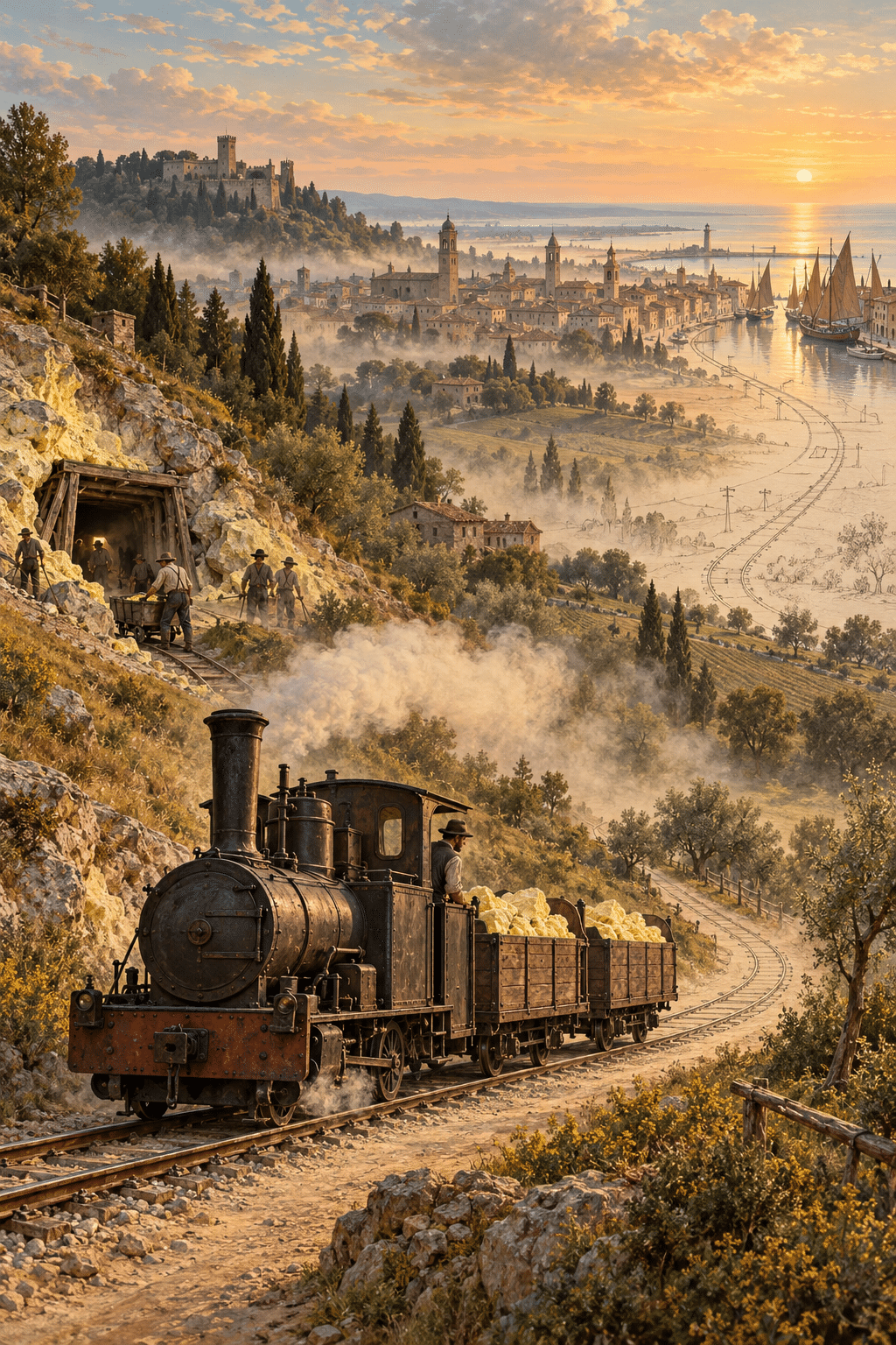 Il tram che non partì mai: nel 1882 una linea dalle miniere al mare