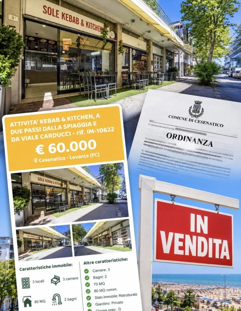 Viale Ferrara, dopo l’ordinanza il Sole Kebab & Kitchen è in vendita