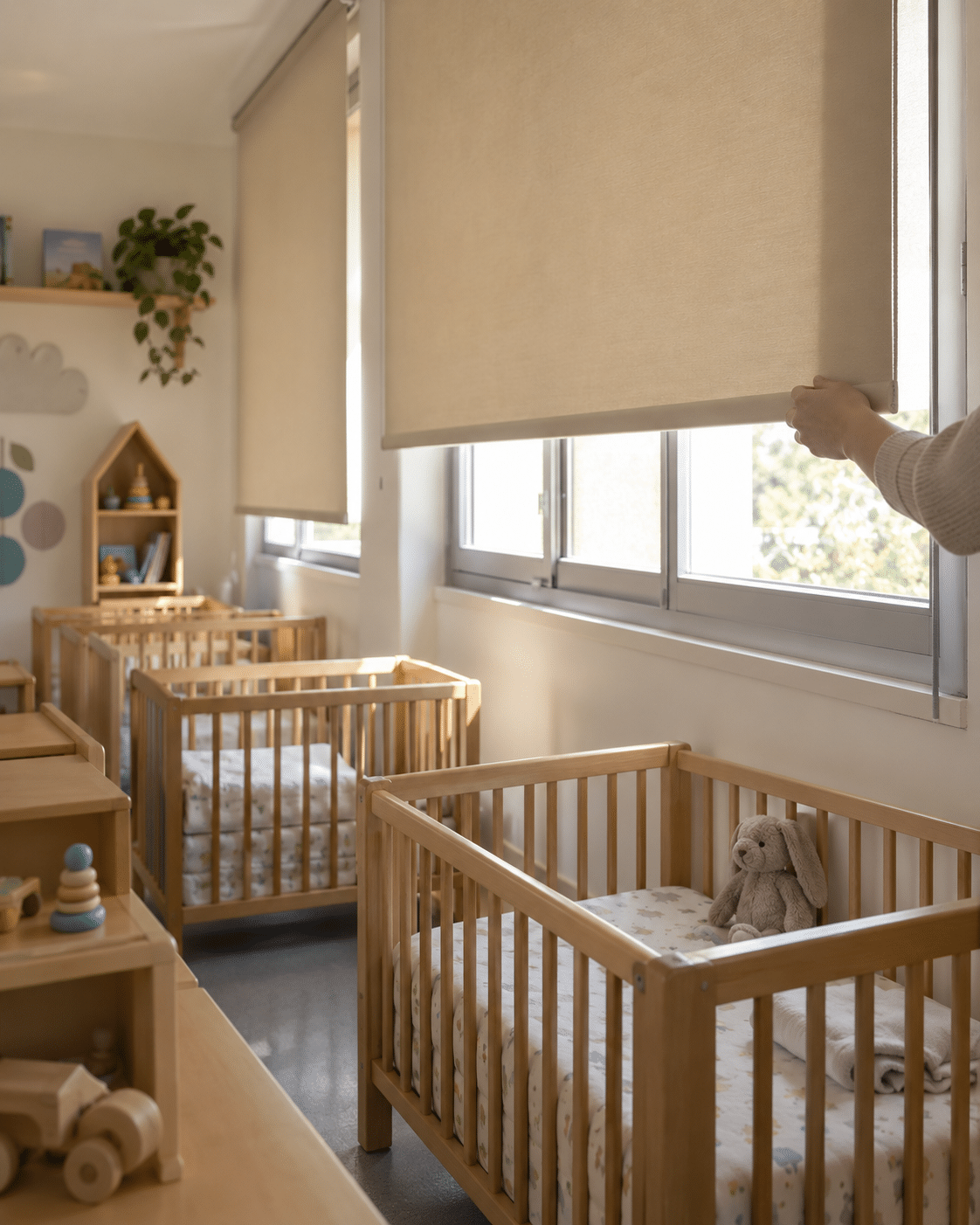 Nido Piccolo Mare, nuove tende ignifughe e oscuranti nelle aule dormitorio